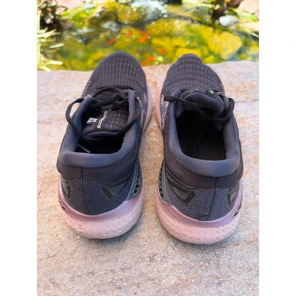 Brooks Glycerin GTS 19 Womens Running Shoes Black Pink 1203441B074 Size 8
